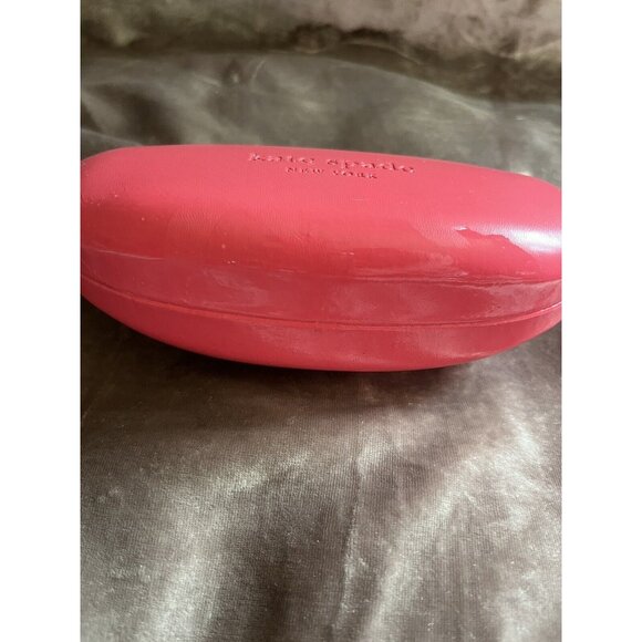 KATE SPADE NEW YORK DARK PINK HARD CLAMSHELL GLASS CASE SO PRETTY - Picture 12 of 12